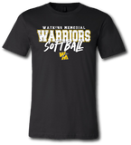 Watkins Memorial Warrior Softball Short Sleeve T Shirt - Pataskala Customs YXS / No Customization / Black T-Shirt