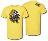 Warrior Chief Short Sleeve T Shirt - Pataskala Customs YXS / Gold T-Shirt