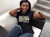 Watkins Warrior Softball Short Sleeve T Shirt - Pataskala Customs YXS / No Customization / Black T-Shirt
