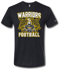 Warrior Football Montage Short Sleeve T Shirt
