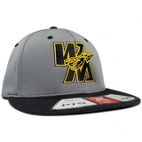 Warriors Black and Gold Richardson PTS20 Pulse FlexFit Hat