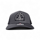 Watkins Warriors Hustle & Heart Leather Patch Mesh Snapback Trucker Hat - Pataskala Customs Default Title Hat