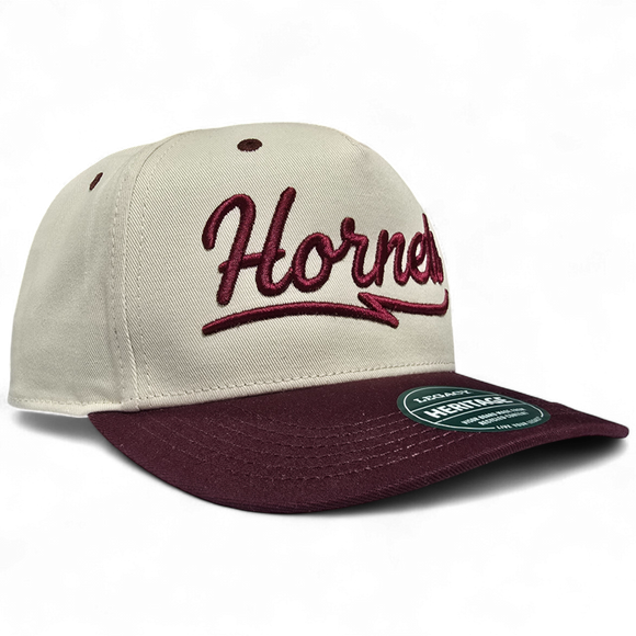 Hornets Vintage 3D Puff Embroidered Heritage Twill Cap