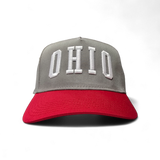 OHIO Block 3D Puff Embroidered Snapback Cap
