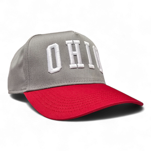OHIO Block 3D Puff Embroidered Snapback Cap