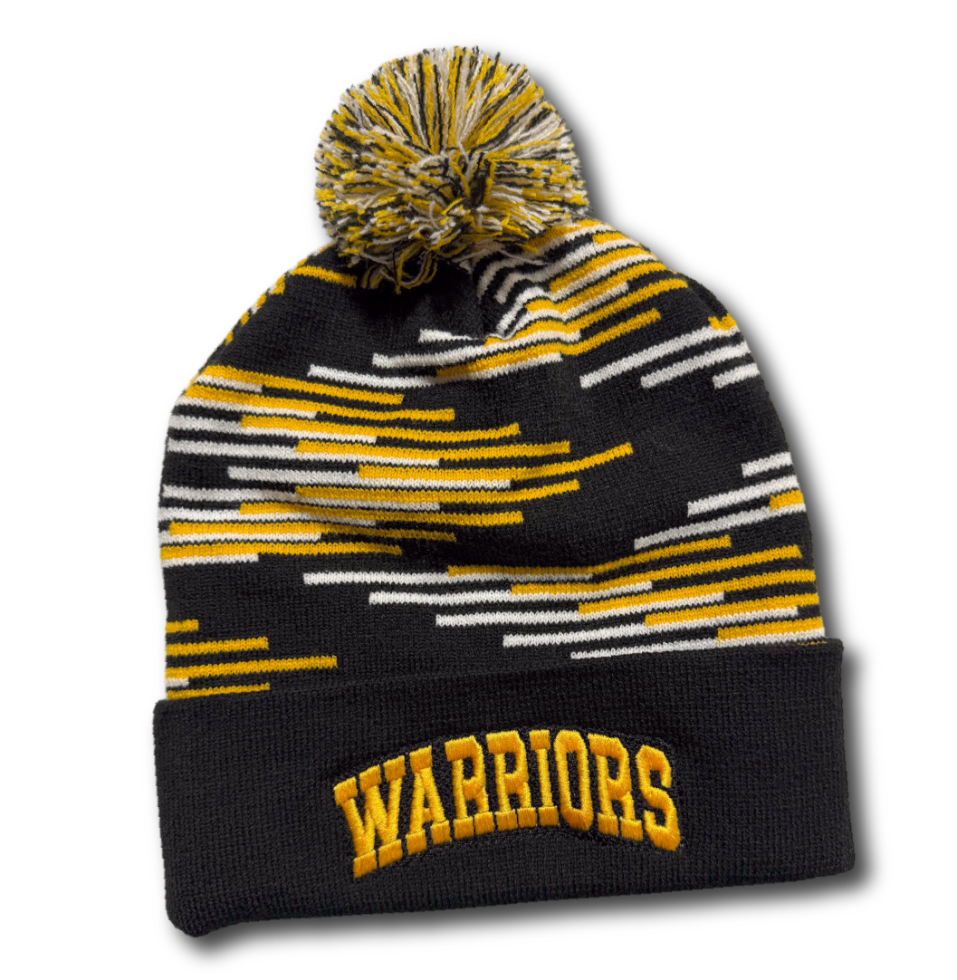 Warriors Multi-Color Beanie With Pom – Pataskala Customs