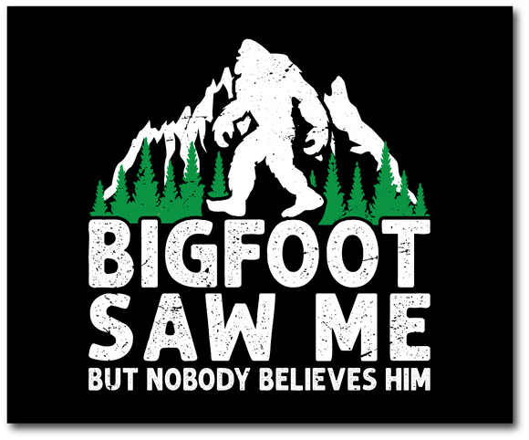 Bigfoot Saw Me Throw Blanket - 50in×60in