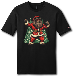 Bigfoot Santa Short Sleeve T-shirt