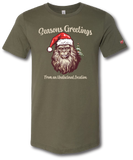 Seasons Greetings From Bigfoot Short Sleeve T-shirt