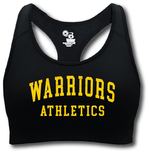Warriors Athletics Women's Sport Bra Top (CUSTOMIZE FOR YOUR SPORT)