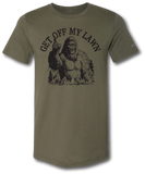 Bigfoot Get Off My Lawn Short Sleeve T-shirt