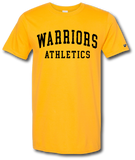 Warriors Athletics Short Sleeve T Shirt (CUSTOMIZE FOR YOUR SPORT)