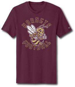 Hornets Football Skeleton Short Sleeve Tee