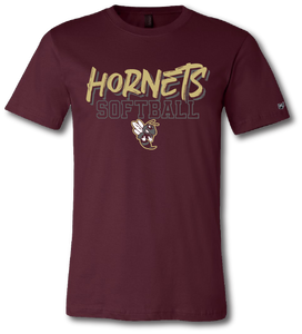 Hornets Softball Short Sleeve T-Shirt (Customize For Your Sport)