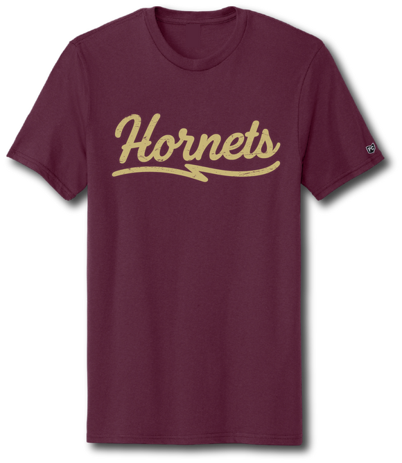 Hornets Vintage Script Short Sleeve Tee