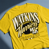 Retro Bold Watkins Warriors Football