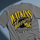 Retro Bold Watkins Warriors Football