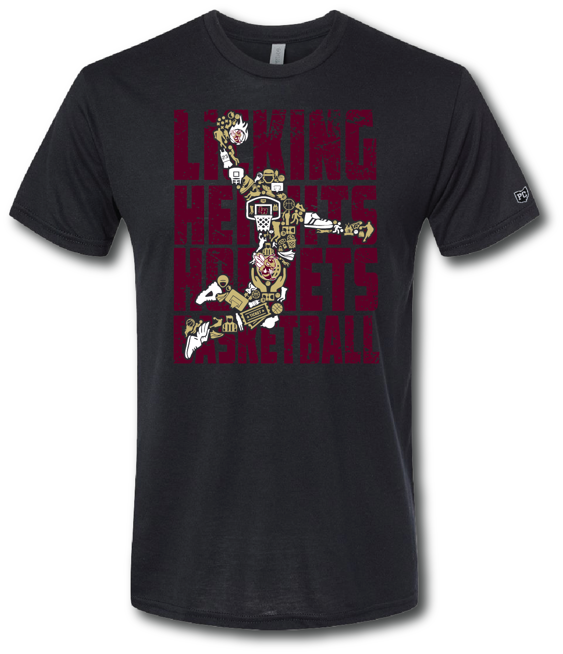 Tシャツ・カットソー ASCLO Basketball Short Sleeve T Shirt Hornets Basketball Short Sleeve T-Shirt – Pataskala Customs