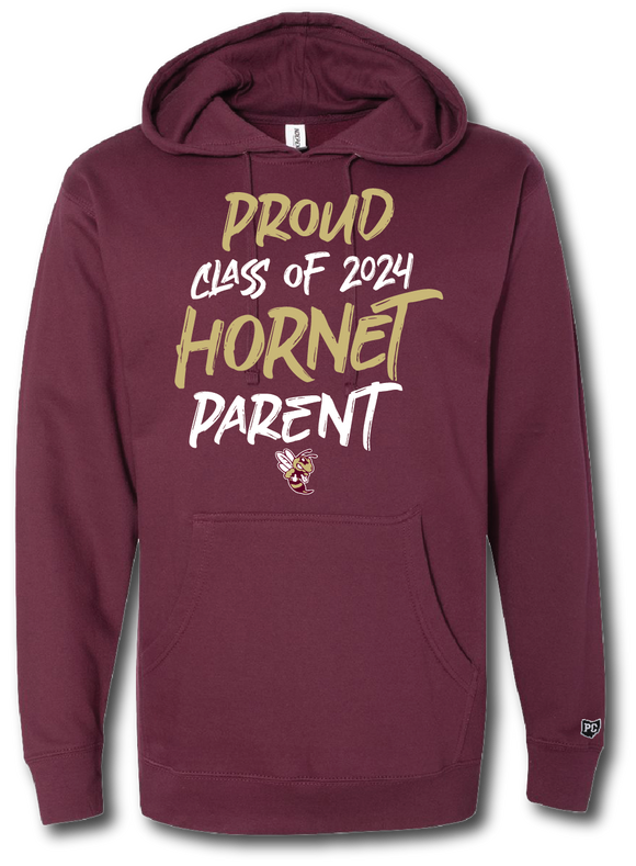 Proud Class of 2024 Hornet Parent Hoodie