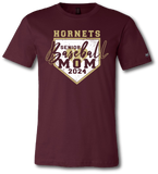 Hornets Senior Baseball Mom 2024 Short Sleeve T-Shirt