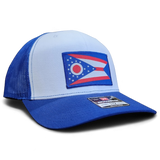 OHIO Flag Mesh Snapback Trucker Cap - Pataskala Customs Default Title Hat