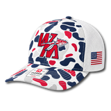 WM RWB Patriot Camo Richardson 112 Trucker Hat With Embroidered Logo