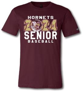 Hornets Senior Baseball 2024 Short Sleeve T-Shirt