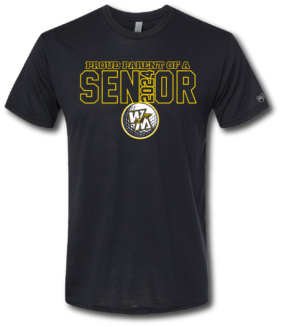 Pataskala Customs Warrior Senior Golf Parent Short Sleeve T Shirt customize for Your Year 3XL No Customization Heather Grey