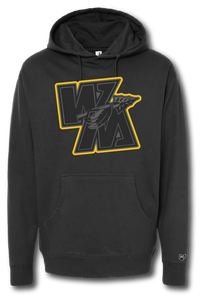WM Blackout With Gold Outline Hoodie