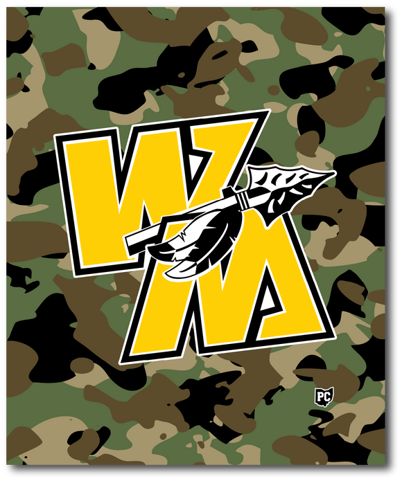 Warriors Camo Throw Blanket - 50in×60in