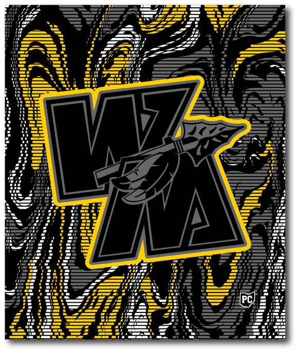 WM Gold Outline Throw Blanket - 50in×60in