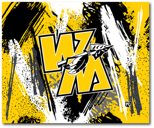 Warriors Grunge Throw Blanket - 50in×60in