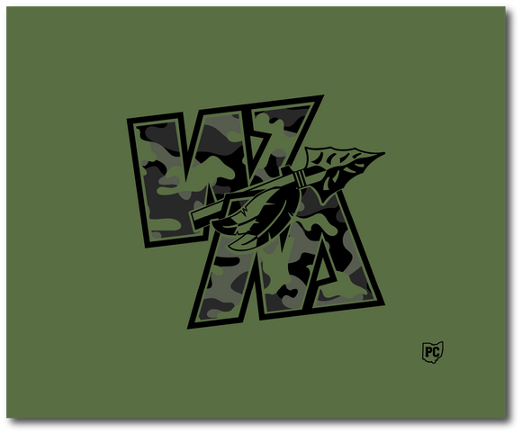 WM Military Green Throw Blanket - 50in×60in
