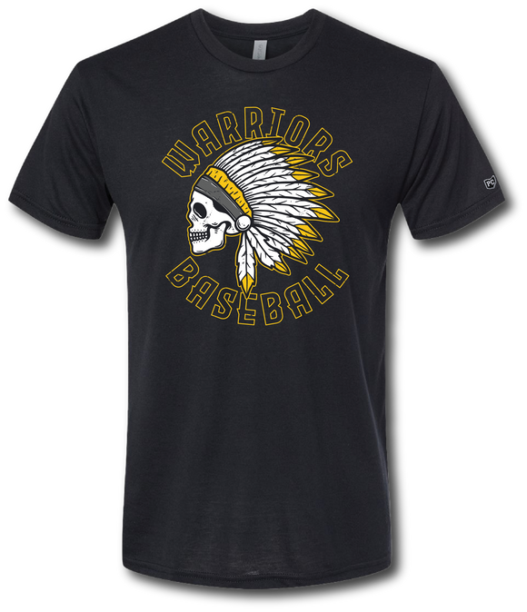 Warrior Skull Short Sleeve T Shirt (Customize For Your Sport)