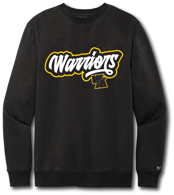 Warriors Graffiti Script Crewneck Sweatshirt