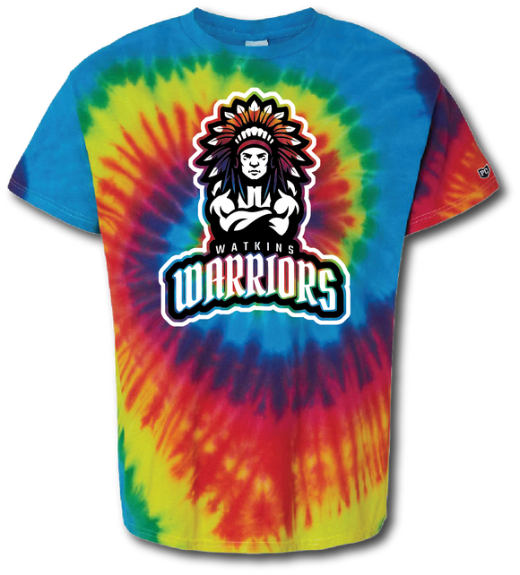 Warriors Multi-Color Tie Dye Short Sleeve T-Shirt