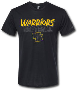 Warriors Softball Short Sleeve T Shirt (Customize For Your Sport)