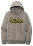Warriors Vintage Script Sweatshirt - Pataskala Customs YXS / Hoodie / Heather Grey Sweatshirts