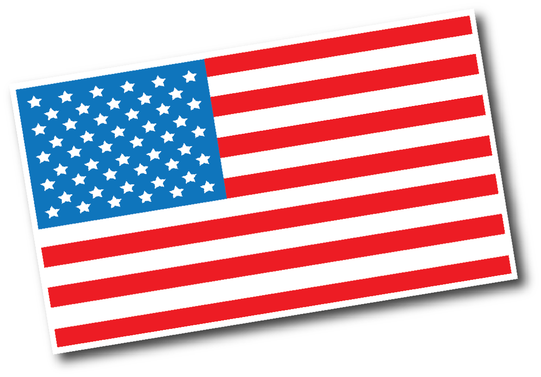 United States of America 48 Star Flag Decal Sticker United States of America 48 Star Flag Decal Sticker