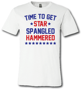 Star Spangled Hammered Short Sleeve T Shirt