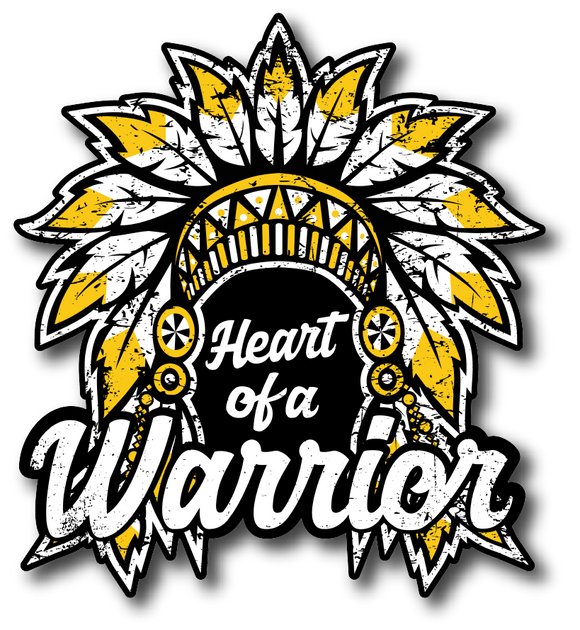 Heart of a Warrior Decal