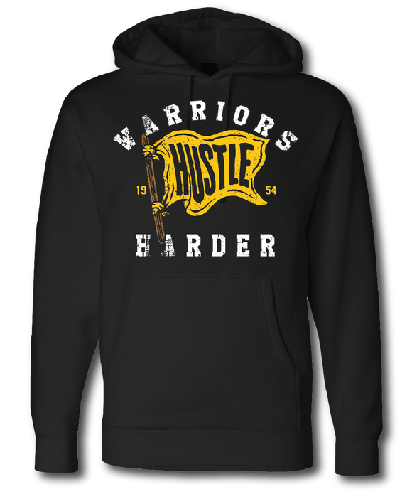 Warriors Hustle Harder Hoodie