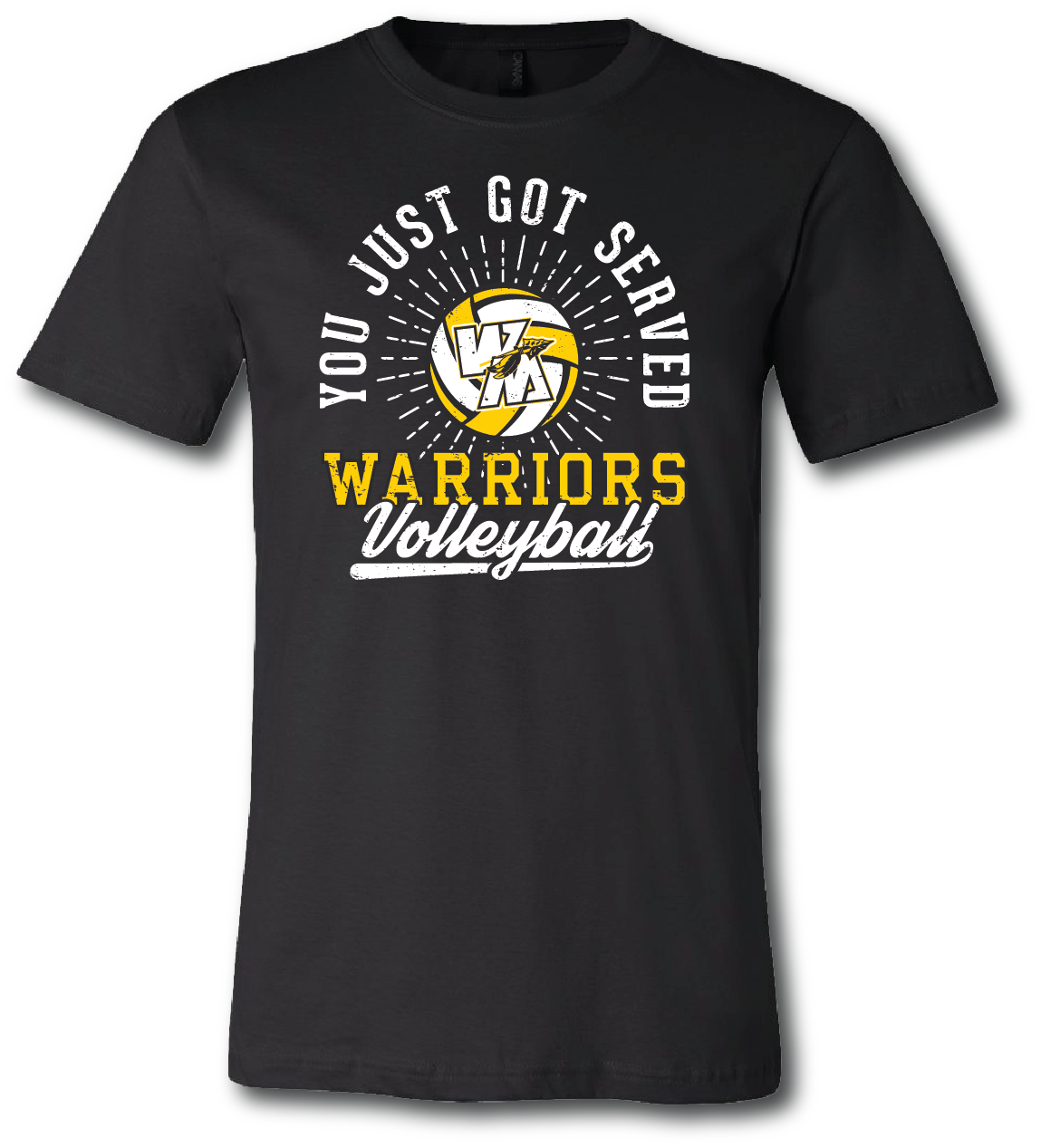 Warriors Volleyball You Just Got Served Short Sleeve T Shirt
