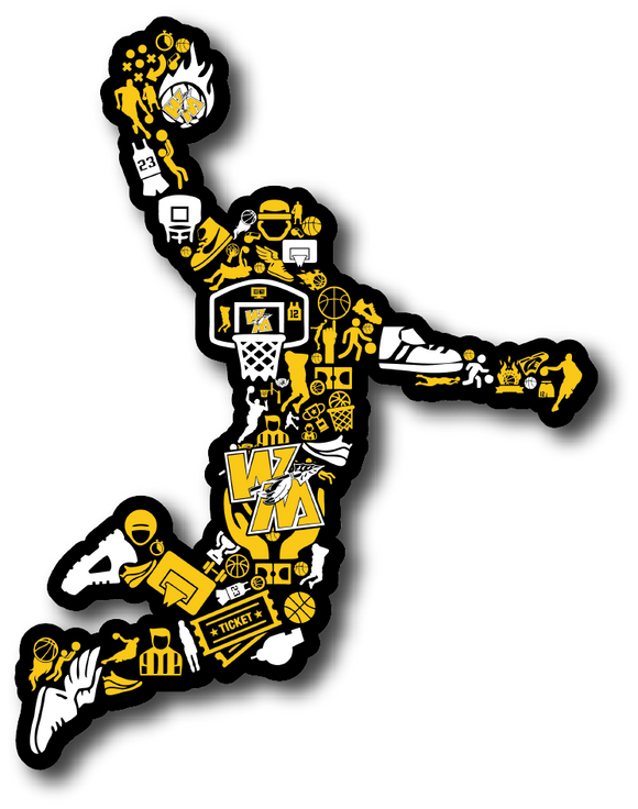 Warriors Backetball Player Decal