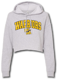 Warriors Logo Cropped Hooded Sweatshirt
